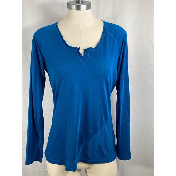 Mountain Hard Wear turquoise long sleeve tee workout hiking adventure medium - Picture 1 of 6